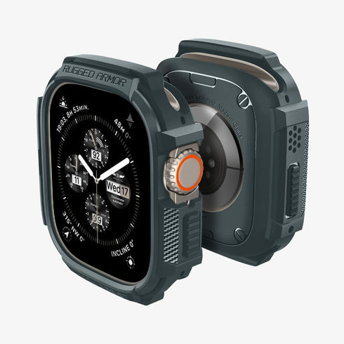 ACS05456 - Apple Watch Series (Apple Watch (49mm)) in matte black showing the front